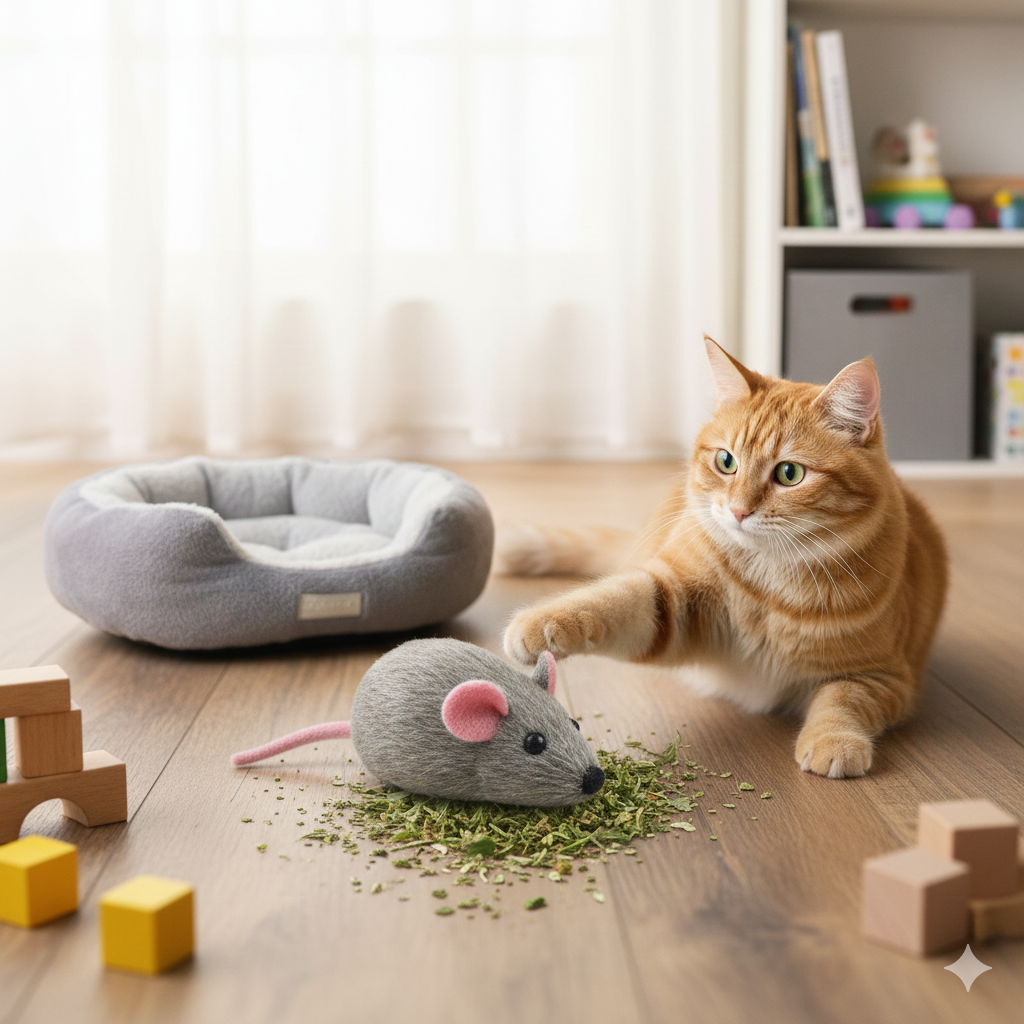 Ratinho de Pelúcia com Catnip